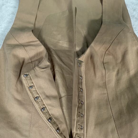 Mon Renn Lisle SET Vest Top Size S Wide Leg Pants XS Beige Tan Boho - Picture 4 of 13